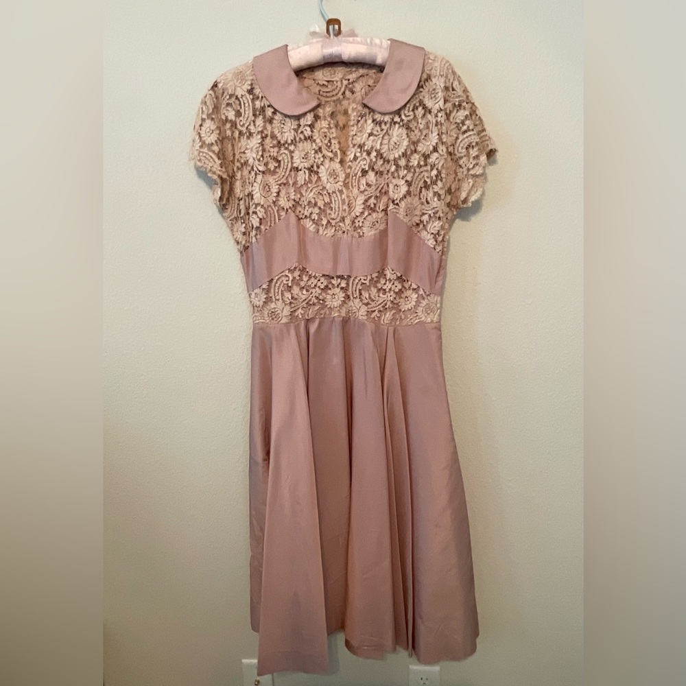 Vintage 1950’s Mauve Dress from Seattle Boutique John Doyle Bishop in EVC